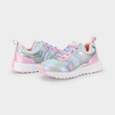 Tênis Infantil Bibi Jogging Azul com Rosa 22