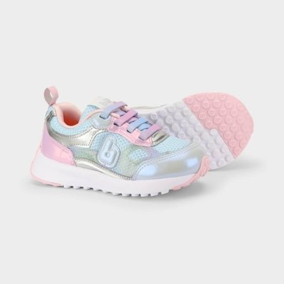 Tênis Infantil Bibi Jogging Azul com Rosa 22
