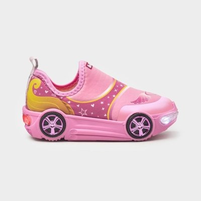 Tênis Infantil com LED Bibi Turbo Rosa 22