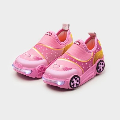 Tênis Infantil com LED Bibi Turbo Rosa 22