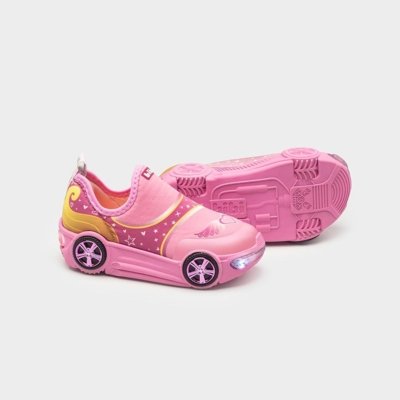 Tênis Infantil com LED Bibi Turbo Rosa 22