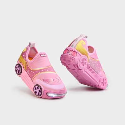 Tênis Infantil com LED Bibi Turbo Rosa 22