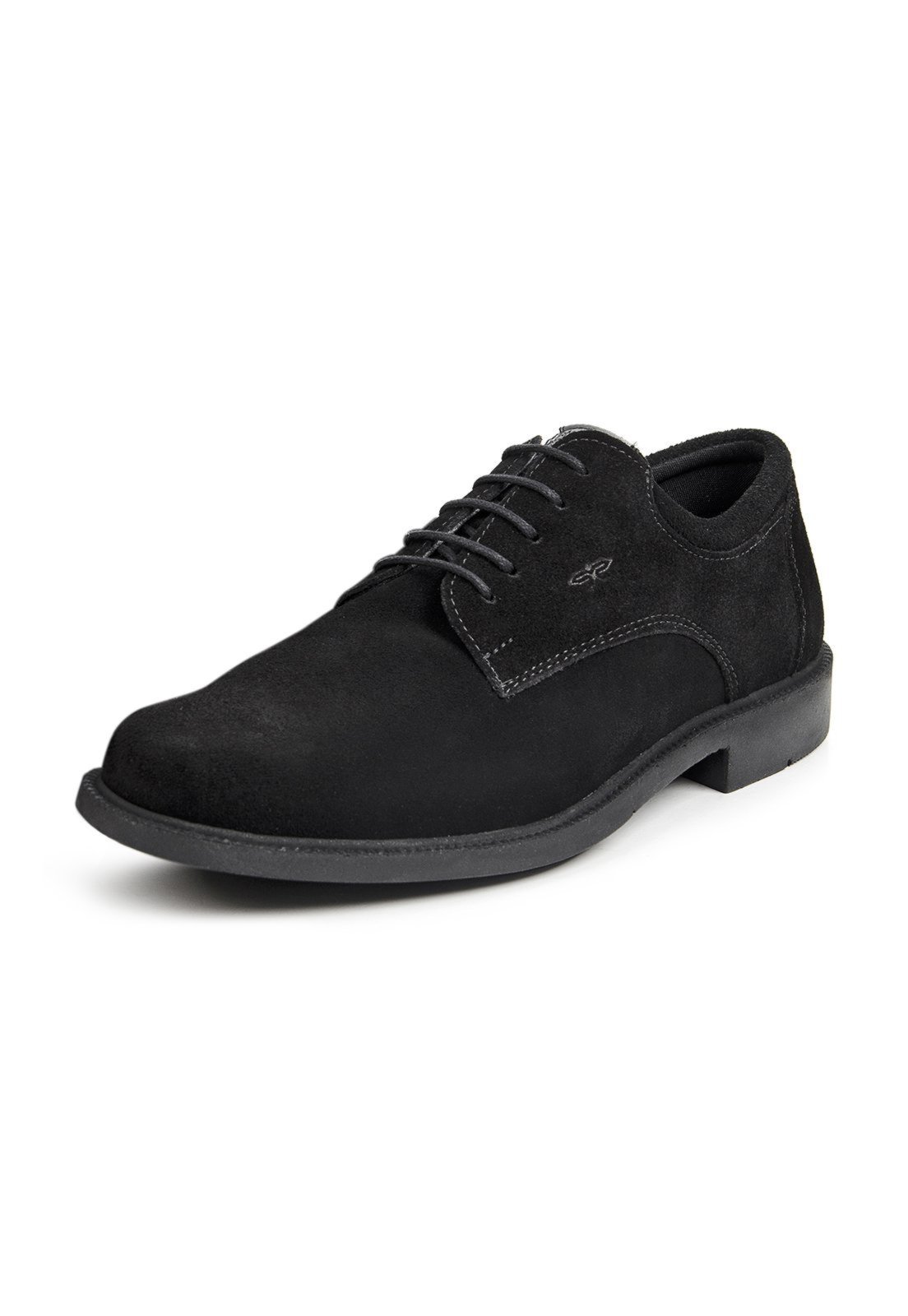 sapato preto camurça