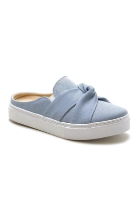 mule feminino camurça