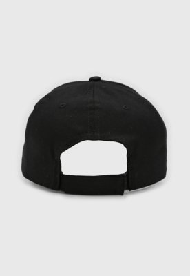 Boné Aberto Calvin Klein Lettering Aba Curva Preto