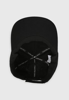 Boné Aberto Calvin Klein Lettering Aba Curva Preto