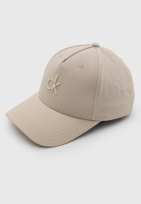 Boné Calvin Klein Clássico Logo Bege