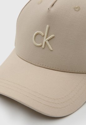 Boné Calvin Klein Clássico Logo Bege