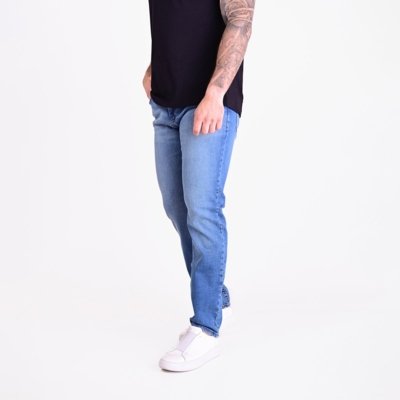 Calça Jeans Calvin Klein Moletom Slim Azul&nbsp;