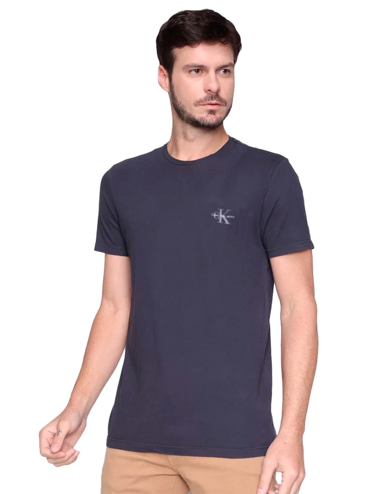 T-shirt Calvin Klein Jeans Masculina Azul Marinho