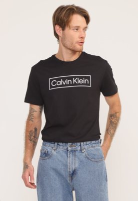 Camiseta Calvin Klein Logo Preta - Compre Agora