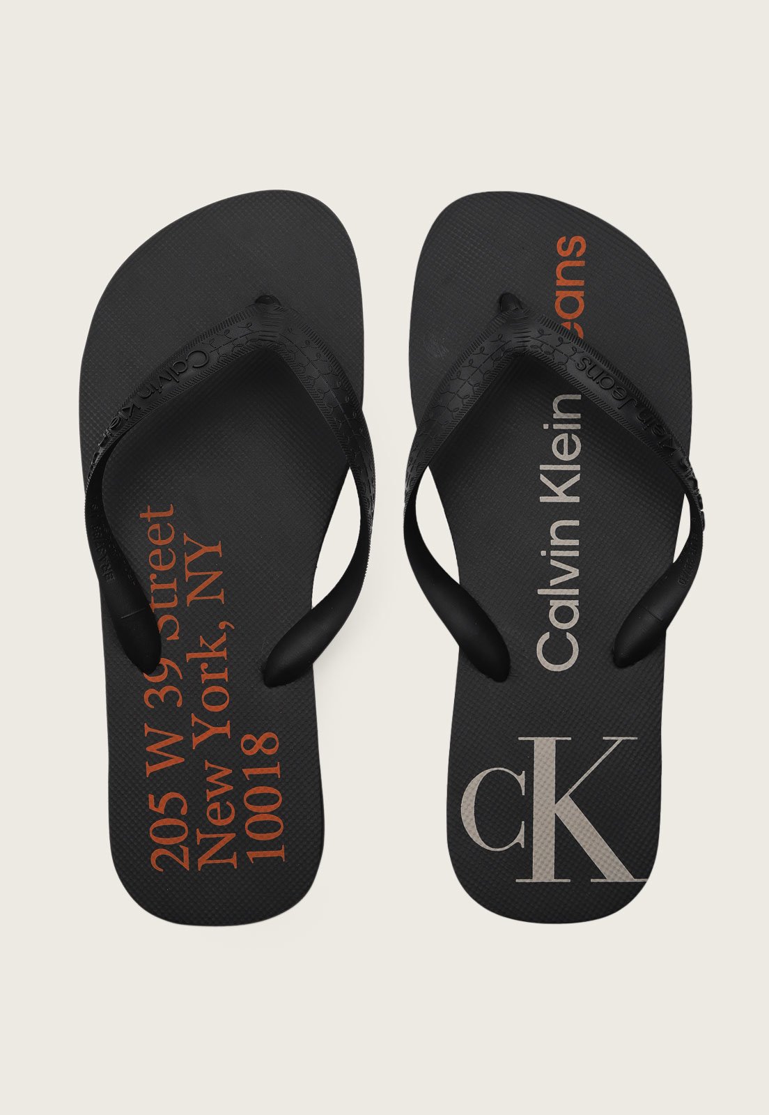 Chinelo Calvin Klein Logo Preto