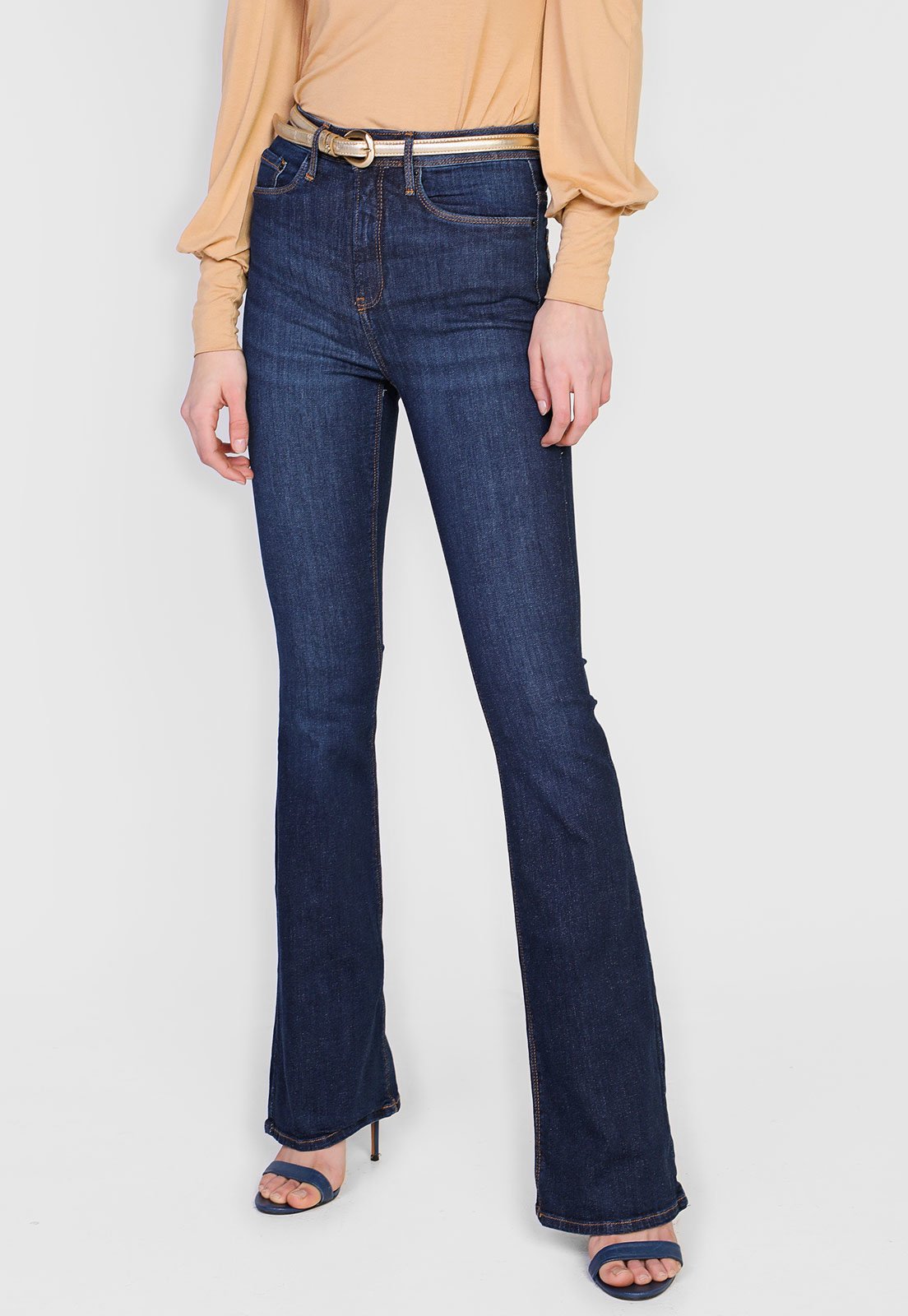 Calça jeans flare cheap calvin klein