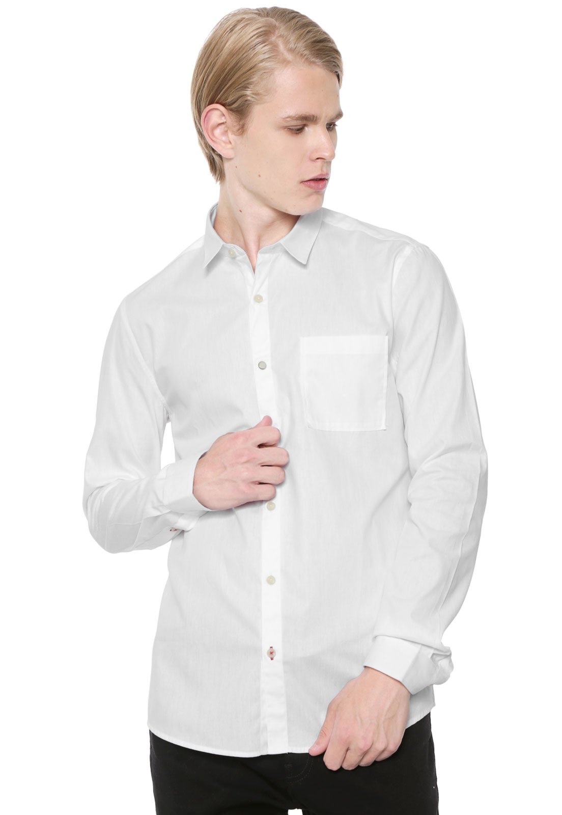 camisa slim calvin klein