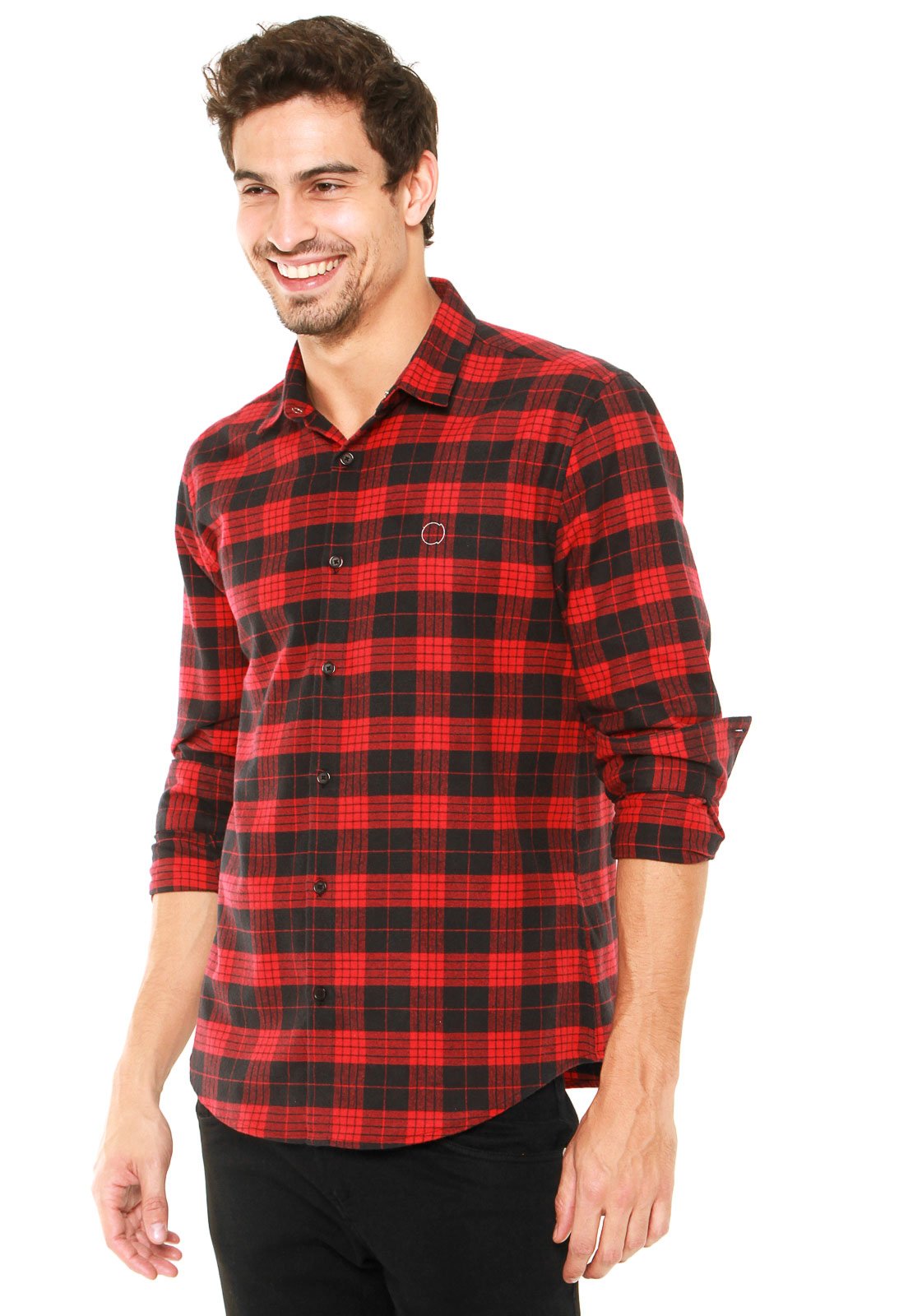 camisa xadrez calvin klein masculina