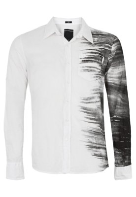 camisa social calvin klein branca