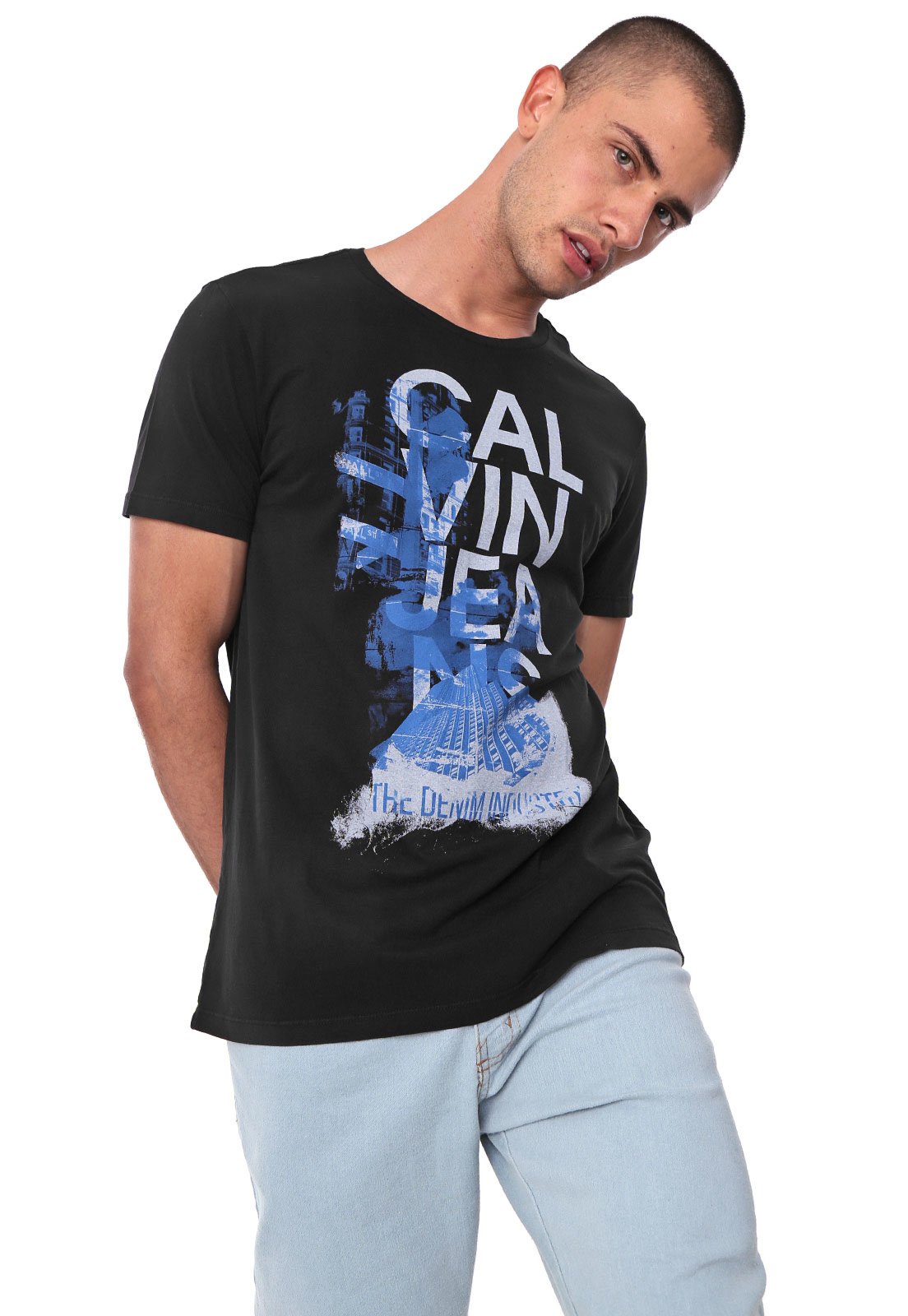 Camiseta Calvin Klein Jeans Industry Preta - Compre Agora