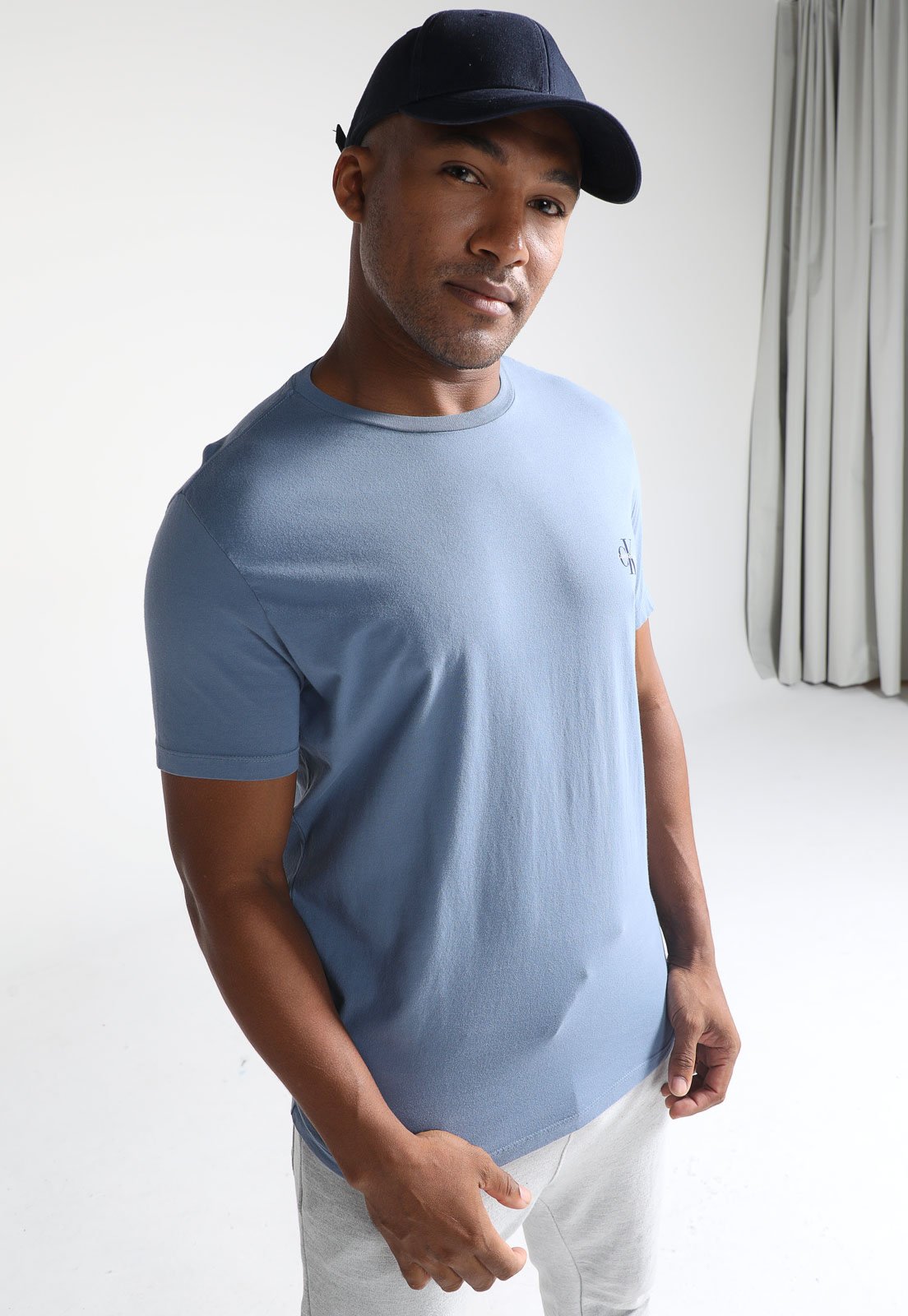 Camiseta Calvin Klein Jeans Logo Azul