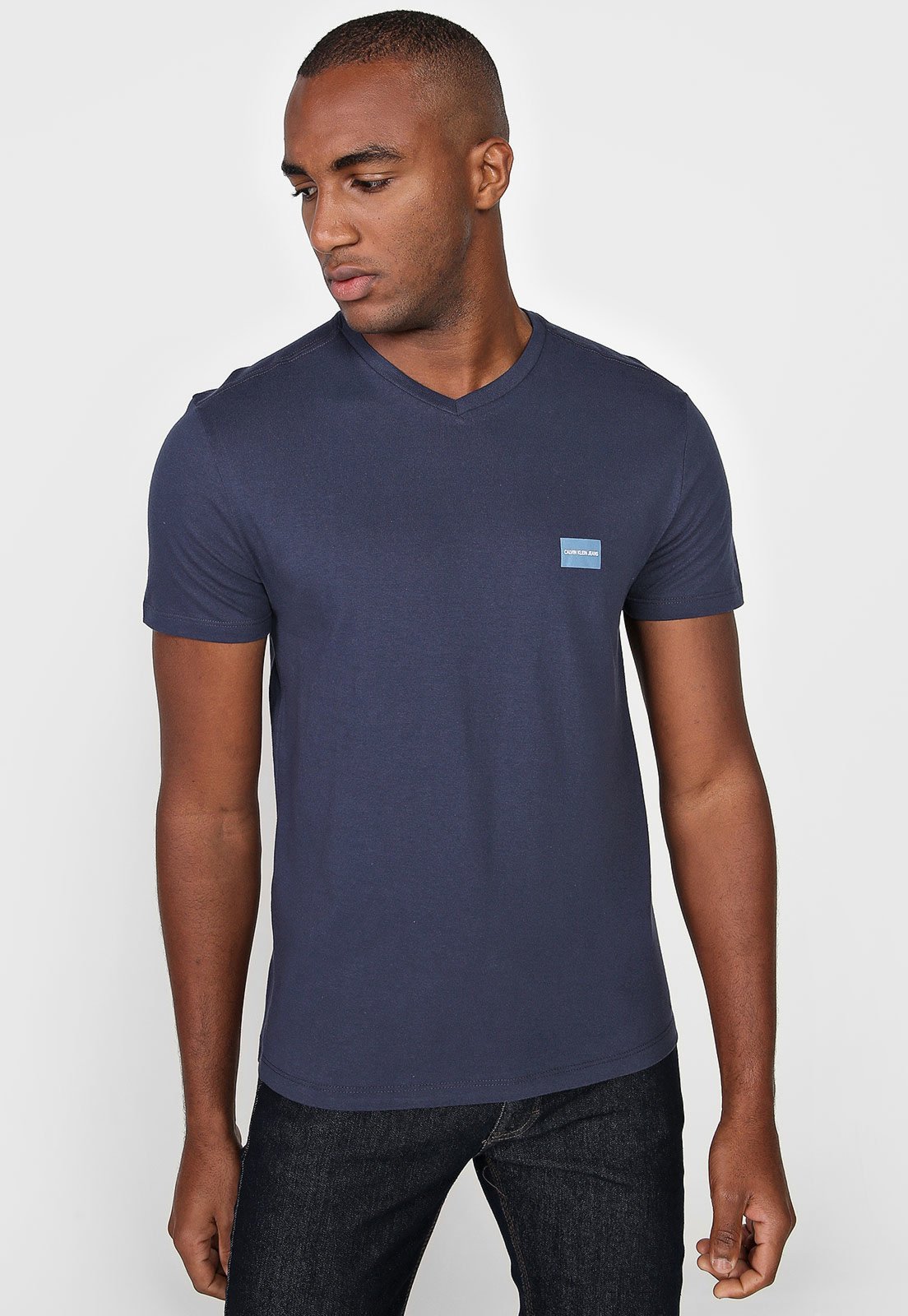 Camiseta Calvin Klein Jeans Logo Azul