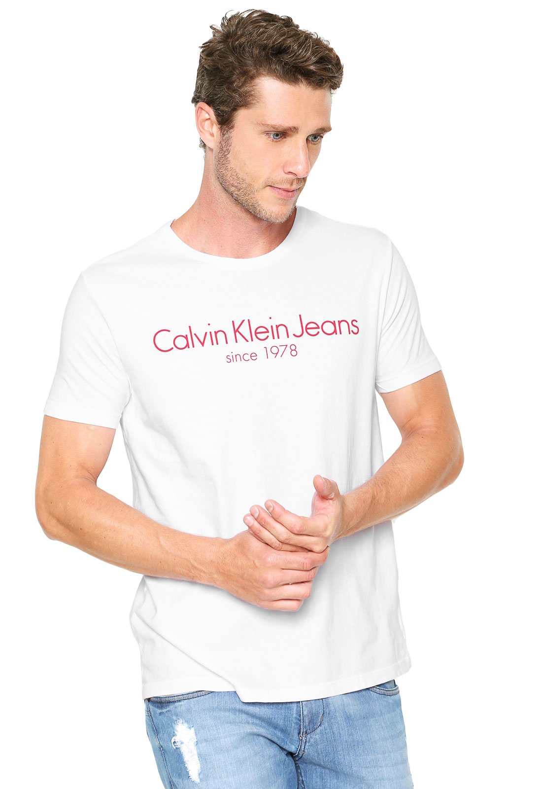 Calvin Klein Jeans Camisa em Branco