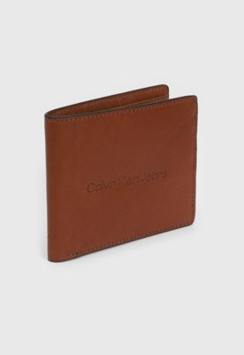Menor preço em Carteira Calvin Klein Jeans Logo Caramelo