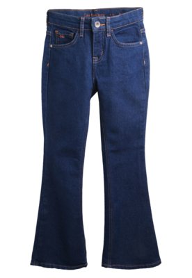 calça jeans flare calvin klein