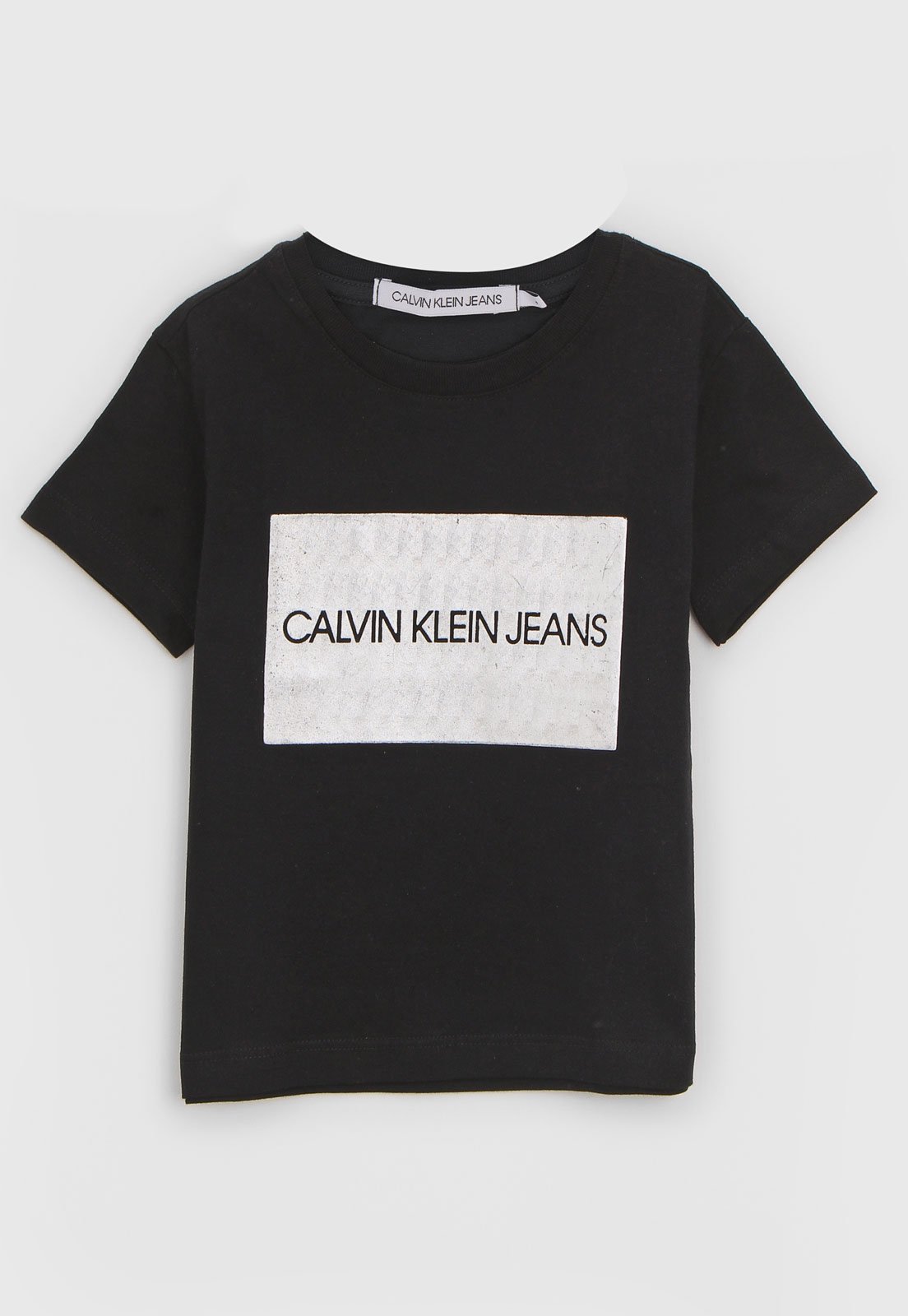Camiseta Calvin Klein Kids Infantil Logo Preta - Compre Agora | Tricae ...