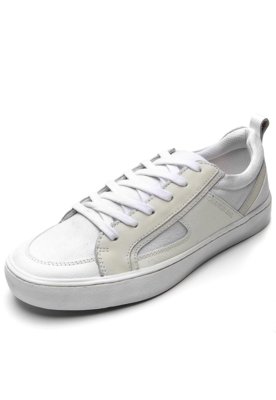 sapatênis calvin klein recortes branco