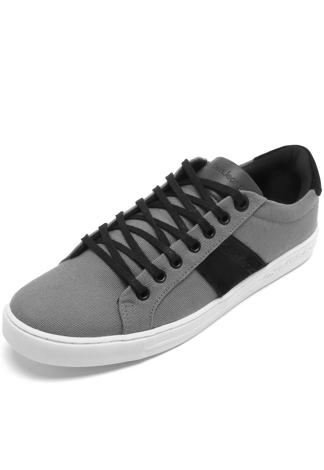 sapatênis calvin klein recortes branco