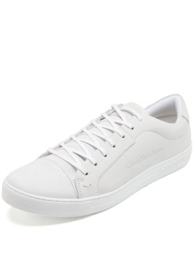 sapatênis calvin klein recortes branco