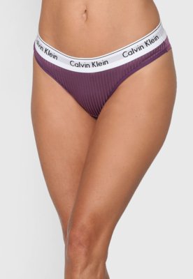 Calcinha Calvin Klein String Roxa - Compre Agora