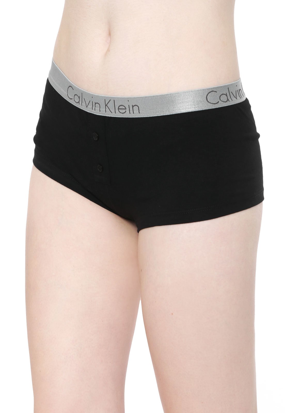 Calcinha Calvin Klein Underwear Biquini Veludo Renda Preta - Compre Agora