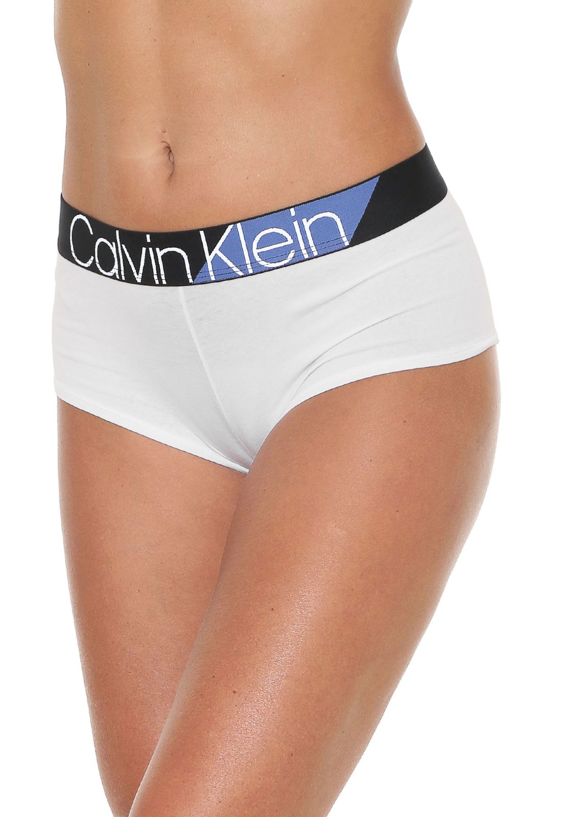 Calcinha Calvin Klein Underwear Boyshort Bold Branca - Compre