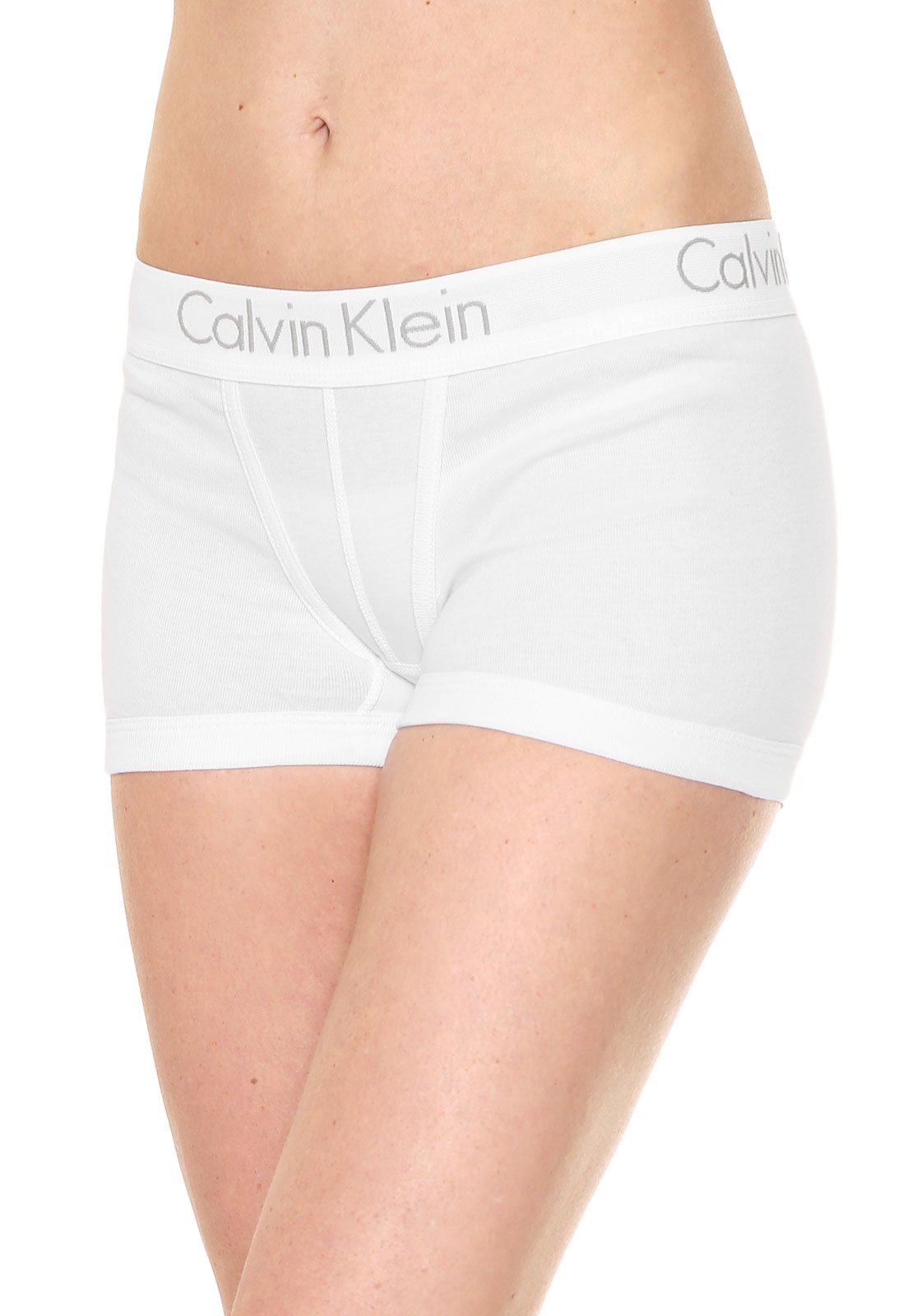 Calcinha Calvin Klein Underwear Boyshort My Calvin Branca - Compre Agora