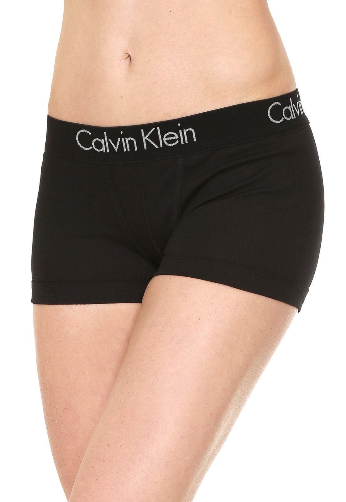 Calcinha Calvin Klein Underwear Boyshort My Calvin Preta - Compre