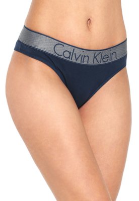 Calvin Klein Underwear Tanga em Azul, Acinzentado, Vermelho Fogo