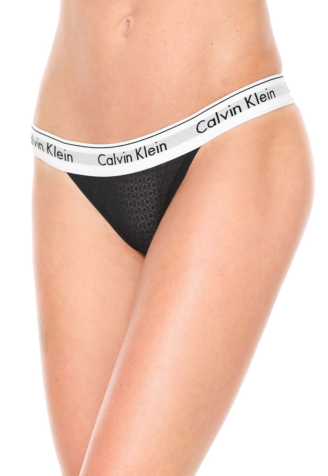 Calvin Klein Underwear Tanga Modern em Preto