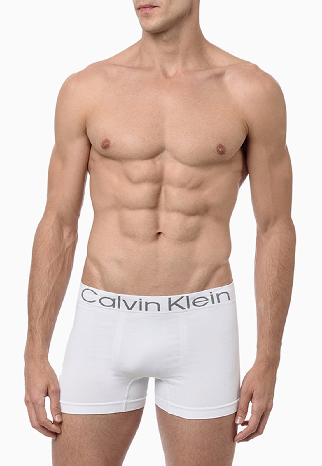 Cueca Boxer Calvin Klein Underwear Sem Costura Branca - Compre Agora