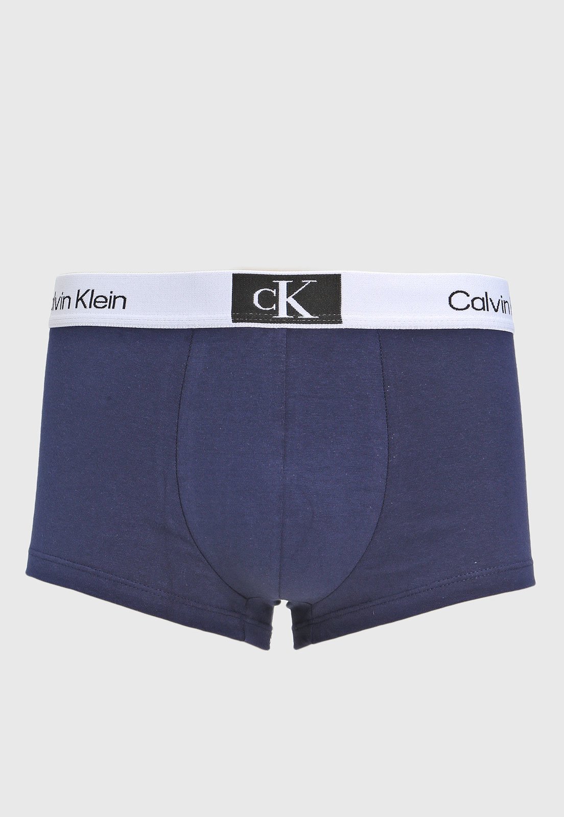 Calvin Klein New CK One White Blue Logo Low Rise Trunk Underwear