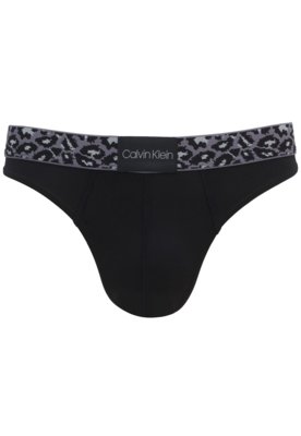 Cueca Calvin Klein Underwear Fio Dental Estampada Preta - Compre Agora