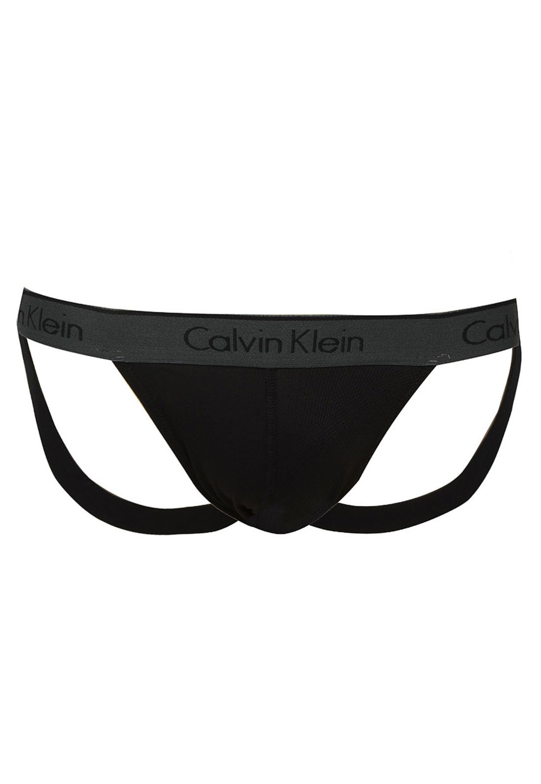 Cueca Calvin Klein Underwear Jockstrap Elástico Preta - Compre Agora