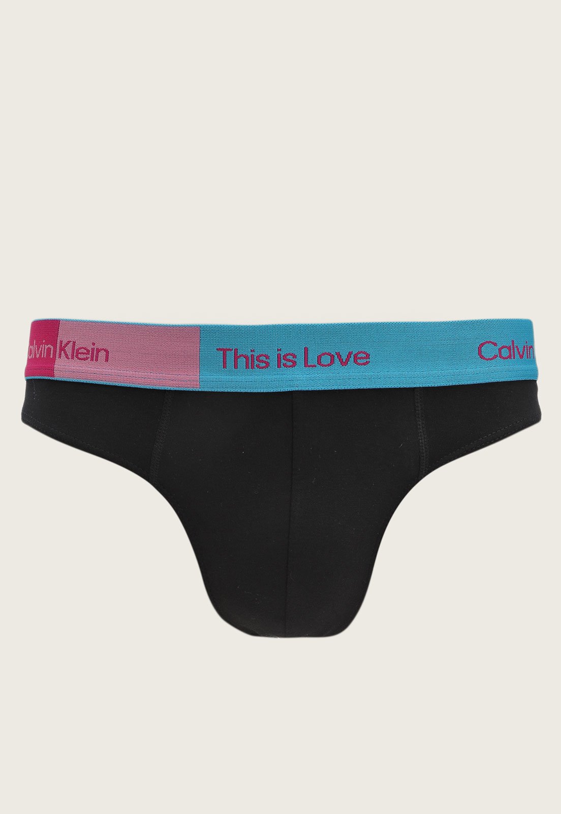 Cueca Calvin Klein Underwear Thong Slip Pride Preta - Compre Agora