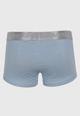 Cueca Low Rise Trunk Calvin Klein Pima Azul