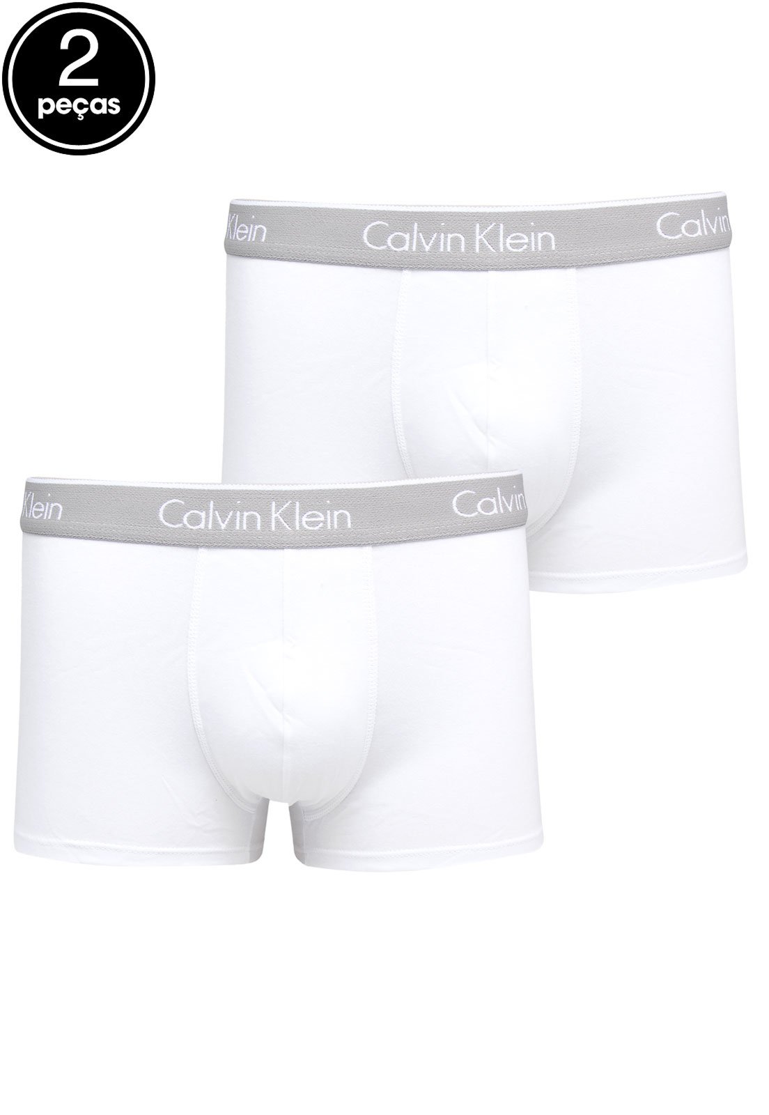Kit 2 Underwear Trunk Modern Cotton Cuecas Calvin Klein - Branco Calvin  Klein Underwear - Faz a Boa!