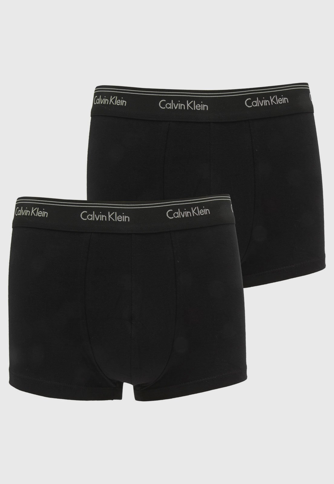 Kit 2 cuecas Calvin Klein Trunk/Boxer Preta e Cinza elastano - M em  Promoção na Americanas