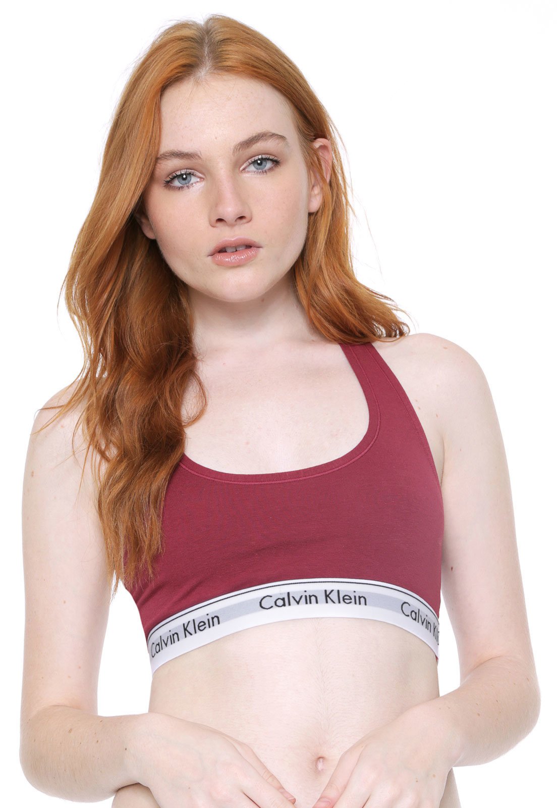 Top Calvin Klein Underwear Modern Vinho - Compre Agora