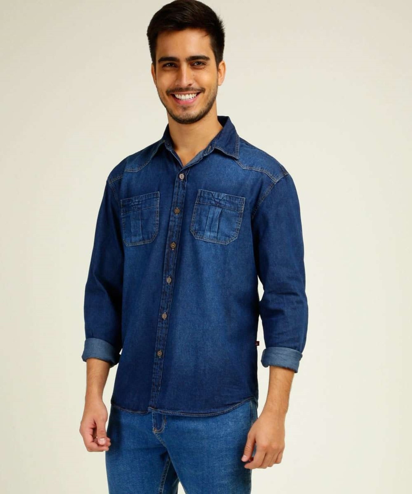 Dafiti camisa deals jeans masculina