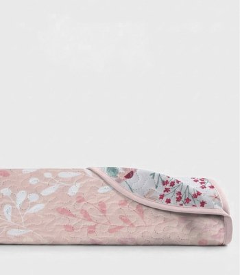 Colcha Dupla Face Solteiro 150 Fios Camesa Rosa