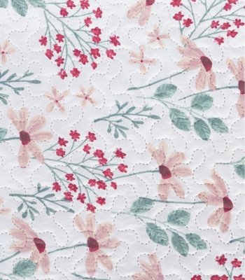 Colcha Dupla Face Solteiro 150 Fios Camesa Rosa
