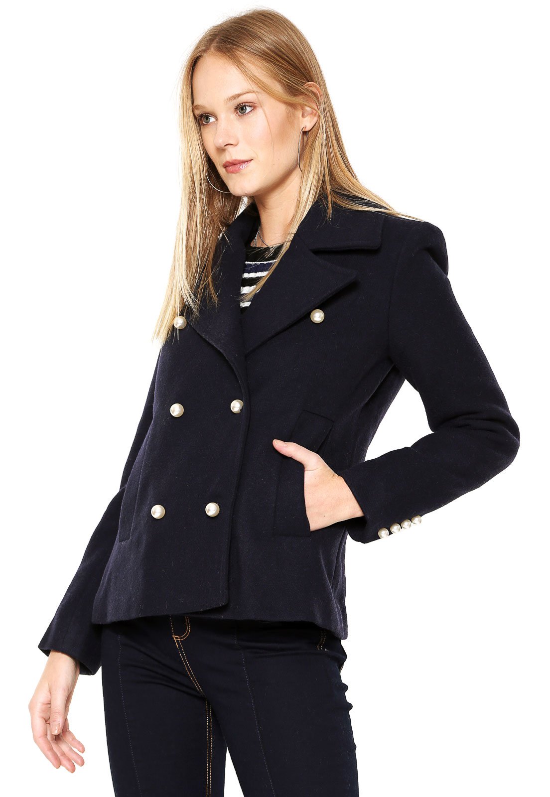 casaco poliester feminino